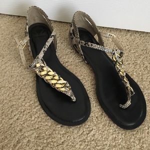 Fergalicious by Fergie sandals. Snake print sz 8.5